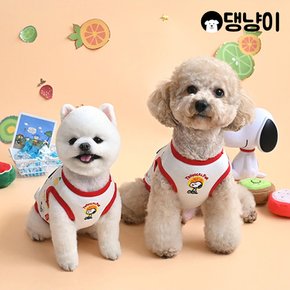 강아지 쿨원단 여름티 스누피 트로피칼 티셔츠
