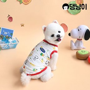 강아지 쿨원단 여름티 스누피 트로피칼 티셔츠