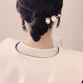 한복머리핀 모던올림머리 전통 비녀 헤어 악세서리