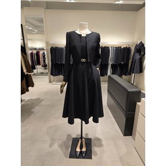 지고트 [파주점] 울 블렌드 글리터 플레어 원피스 재킷 세트 JRAA0OP832