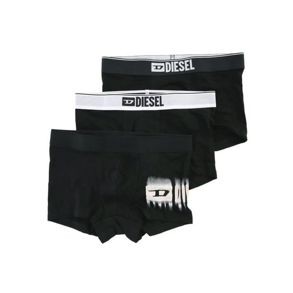 로고 웨이스트밴드 A19391 0LKCY E3784 디젤 박서 쇼츠 3팩 1세트 언더웨어 브리프 팬티