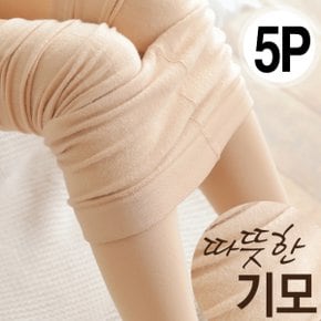 5매 여학생 직장인스타킹 기모팬티스타킹 고탄력 겨울 기모팬티스타킹_P329597589