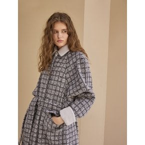 Overfit Check Maxi Coat