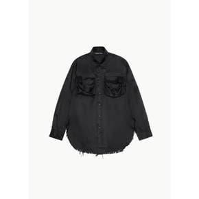 에드워드커밍 26SS Saggy Peck Shirt, Black
