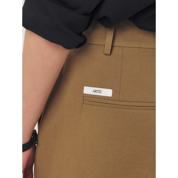 턴업 스트레이트 팬츠_BEIGE