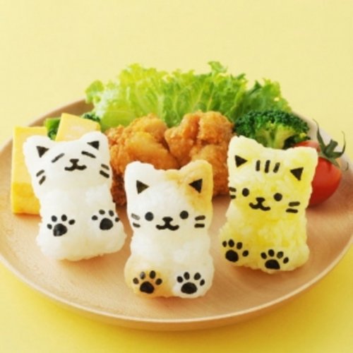 귀여운 고양이 주먹밥 만들기 모양 틀 상품이미지 1