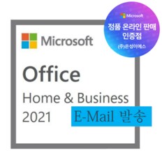 Office 2021 Home and Business ESD 한글 기업용 [제품키 Email 발송/공인인증점]