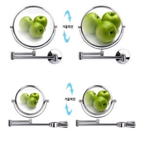 샤워바 간편설치 욕실 화장 면도 이중 확대거울 이중거울 화장거울 가성비 면도경