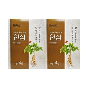 동산CnG 건강한 인삼비누 100g 4입 2개