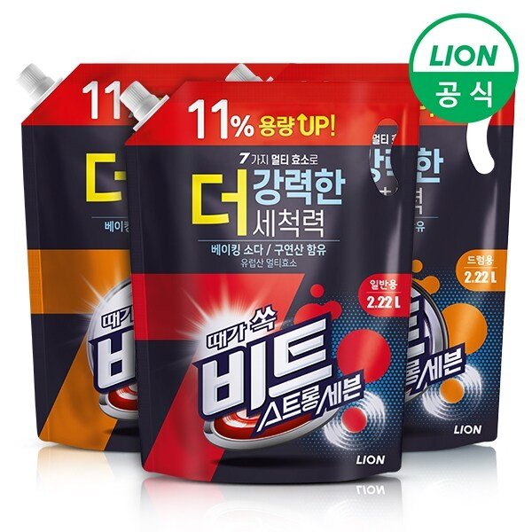 스트롱 세븐 액체세제 2.22L 리필 x 3개