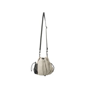 STRING MINI BUCKETBAG - BEIGE