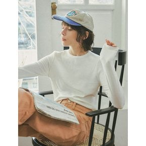 A3444 Rosa long sleeve T-shirt_White