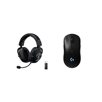 Logitech 미국 로지텍 G 마우스 Logitech PRO X Wireless Lightspeed Gaming Headset with Blue VO!CE Mic