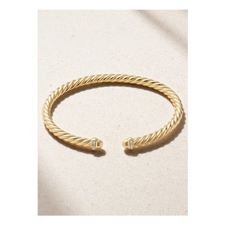 DAVID YURMAN 모던 케이블 18k 골드 다이아몬드 커프 1647597344777776