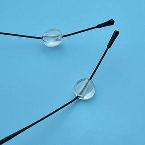 안경 미끄럼방지 귀받침 원형 실리콘 귀고무 1쌍 안경거치대