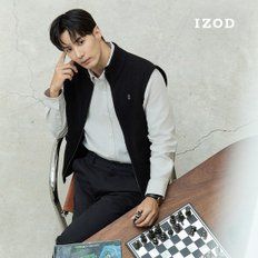 [최초가79,000] IZOD 아이자드 24FW 울블렌드 집업 베스트 남성