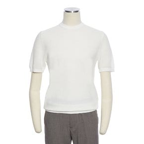 26년 S/S 남성 데일리 반팔라운드 니트[아이보리]