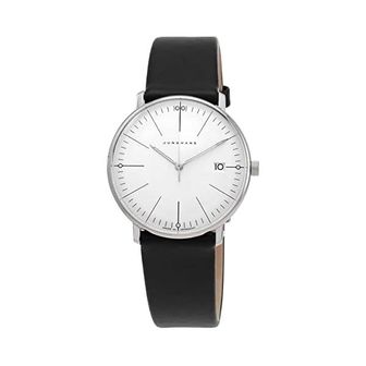  독일 융한스 막스빌 1313484 JUNGHANS max Bill 047/4251.02 Womens 워치 Sapphire Glass 레더