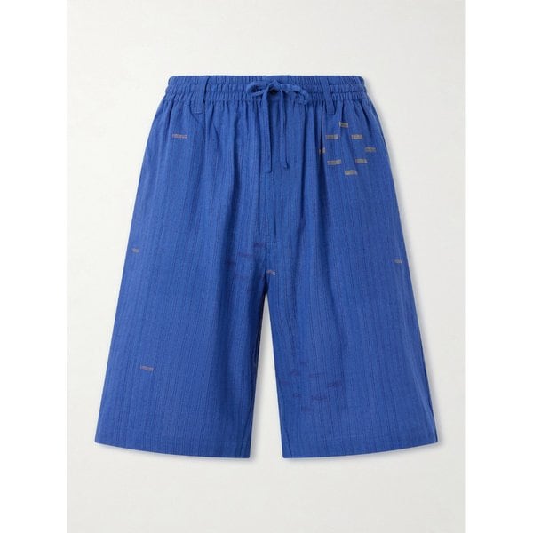 마일로 스트레이트 레그 코튼 드로우스트링 쇼츠 46376663163099421