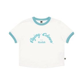 [공식](정상가 : 49,000원) 그래픽 링거 반팔 티셔츠 우먼 WHITE