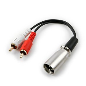 캐논 RCA 2선 Y형 케이블 3P Mic XLR 15cm NI231