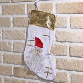 크리스마스 장식 화이트 양말(25cmx40cm) 성탄양말
