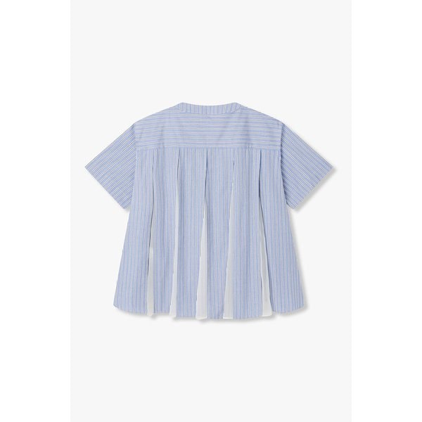 [CLASSICS]여성 숏 슬리브 포플린 풀오버(블루) 6416120104000