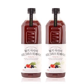 룩아워티 딸기 아사이 레몬그라스 티 베이스 1300g 2개세트