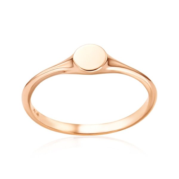 [비앤비골드] 14K 볼륨 서클 커브드 각인 커스텀 반지 RSS41949