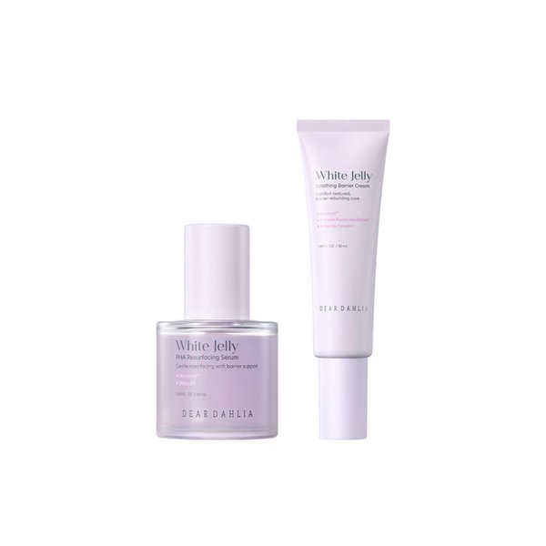 [SET] 화이트 젤리 PHA 결 세럼 50ml + 수딩 베리어 크림 50ml