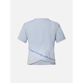 BACK SLIT 세미크롭 뒷트임 반팔 티셔츠 (RG21ST507PHN)