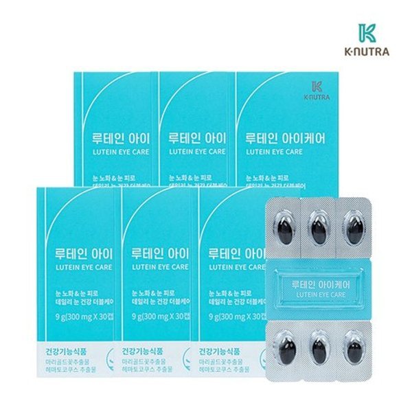 케이뉴트라 루테인 아이케어 아스타잔틴 300mg x 30캡슐 6박스
