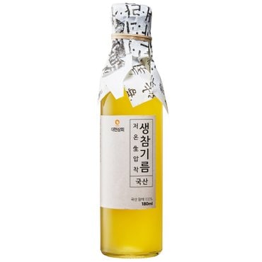 대현상회 50년전통대현상회 저온압착 국산 생참기름 180ml