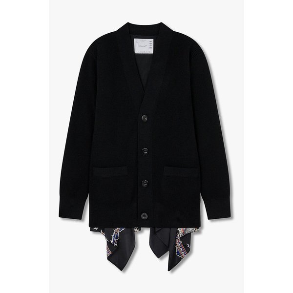 여성 페이즐리 레이어드 울 니트 가디건 6415331502000