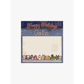 벨지 메모지 해피 홀리데이