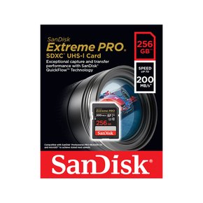 샌디스크 SD카드 메모리카드 SDXC 익스트림 프로 V30 UHS-I SDXXD 256GB