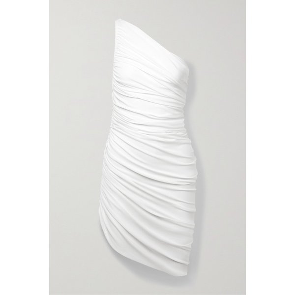 노마카말리 다이애나 원숄더 셔링 스트레치 저지 미니 원피스 1647597300474851