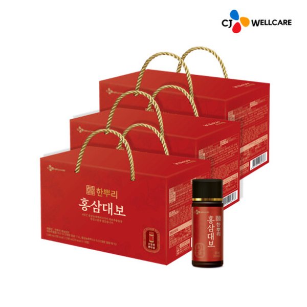 [CJ공식] 한뿌리 홍삼대보 10병 3박스