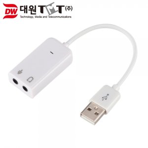 엠지솔루션 외장형 USB2.0 사운드 카드 (DW-USOUND)