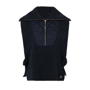 POPCORN PADDED PANEL VEST_Navy