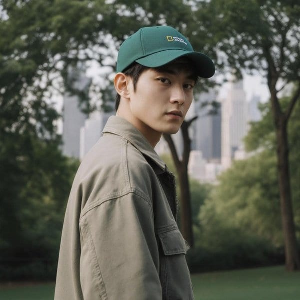 [여주점] N255AHA010 스몰로고캡 GREEN