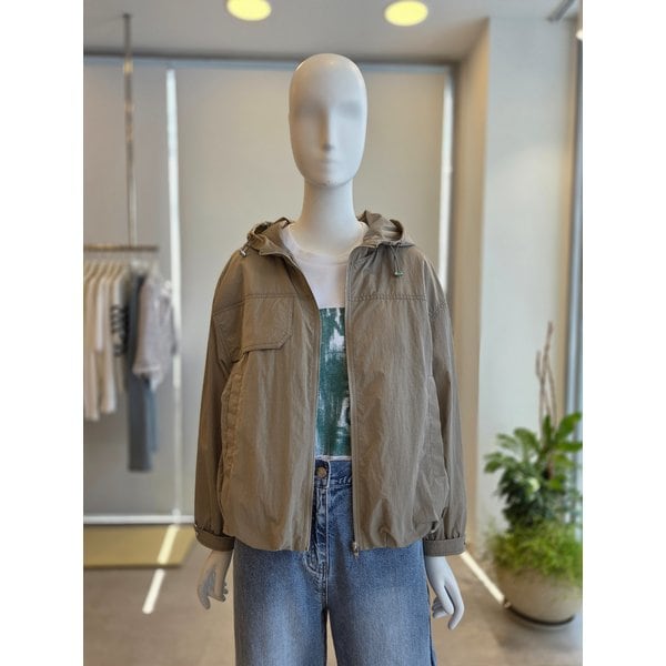 [여주점] [더 아이잗] 여성 건플랩 스트링 후드 집업 점퍼(IS3M0JP801)