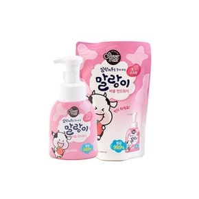 애경 샤워메이트 말랑이 버블핸드워시 딸기 300ml 용기 X 3개