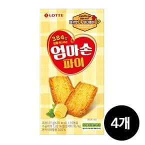 롯데제과 엄마손 파이, 127g, 4개