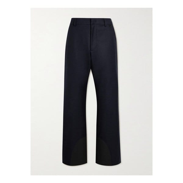 몽클레어 부츠컷 패디드 울 플란넬 스키 팬츠 블루 27086482323536842