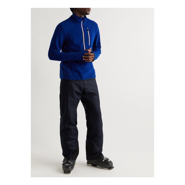 몽클레어 부츠컷 패디드 울 플란넬 스키 팬츠 블루 27086482323536842