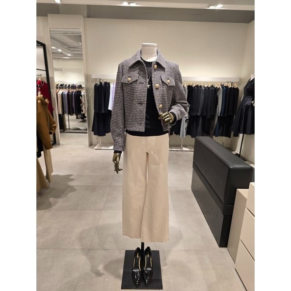 [파주점] 세트 트위드 자켓 + 니트 + 부츠컷 팬츠 JS2B0JK931,JR1A1PO029,JS3B0SLD51