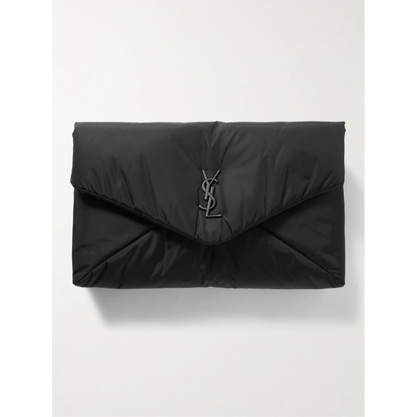 카산드르 로고 아플리케 패디드 쉘 파우치 1647597332145135