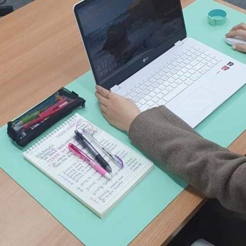 데스크매트 소프트그린 책상깔개 사무실책상매트 방수매트