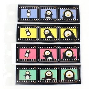 ( )D11-1C 1900 펭수 필름 스티커2 3개세트
